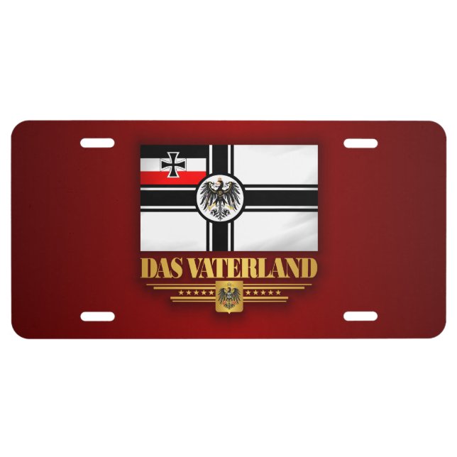Das Vaterland License Plate (Front)