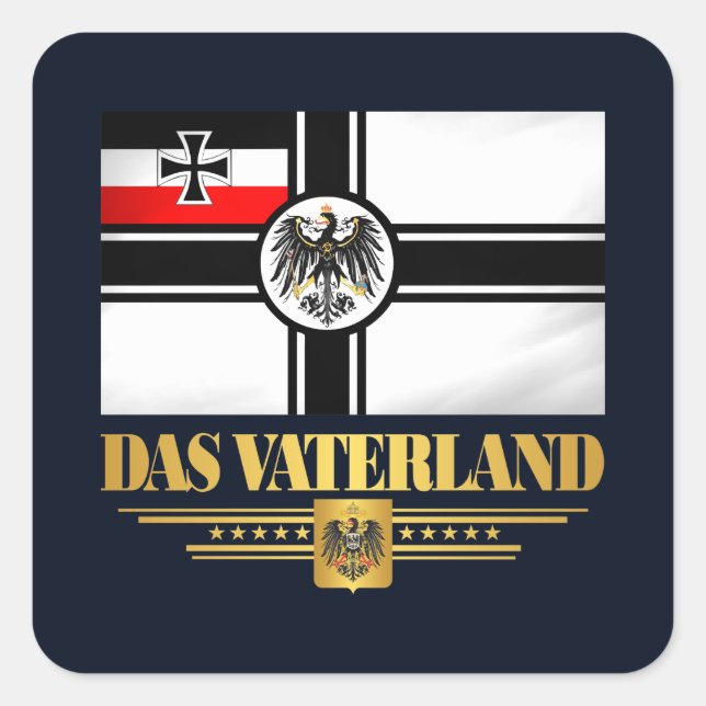 Das Vaterland Square Sticker (Front)