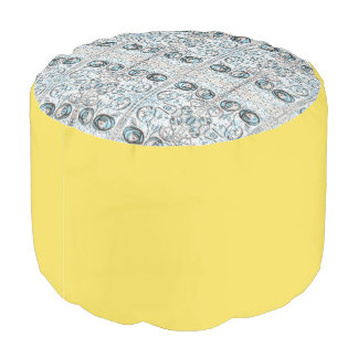 Dasaki' Sturdy Spun Polyester Round Pouf