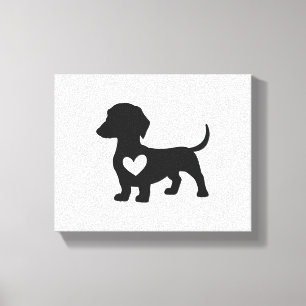 Daschund canvas print