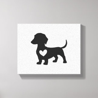 Daschund canvas print