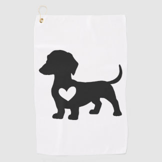 Daschund golf towel