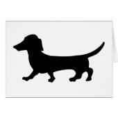 Daschund Greating Card (Front Horizontal)