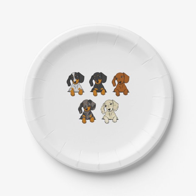 Daschund     paper plates (Front)