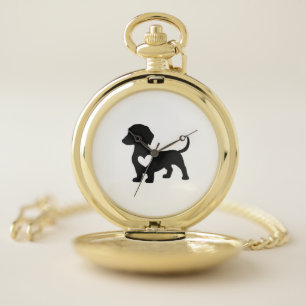 Daschund pocket watch
