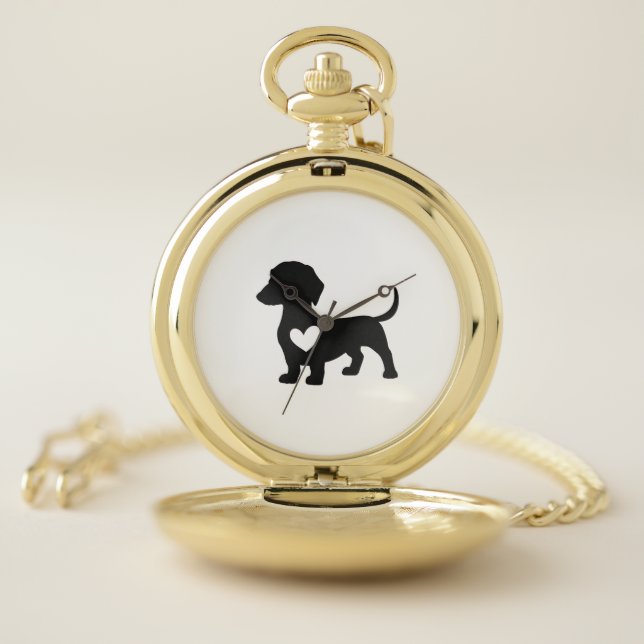 Daschund       pocket watch (Inside)