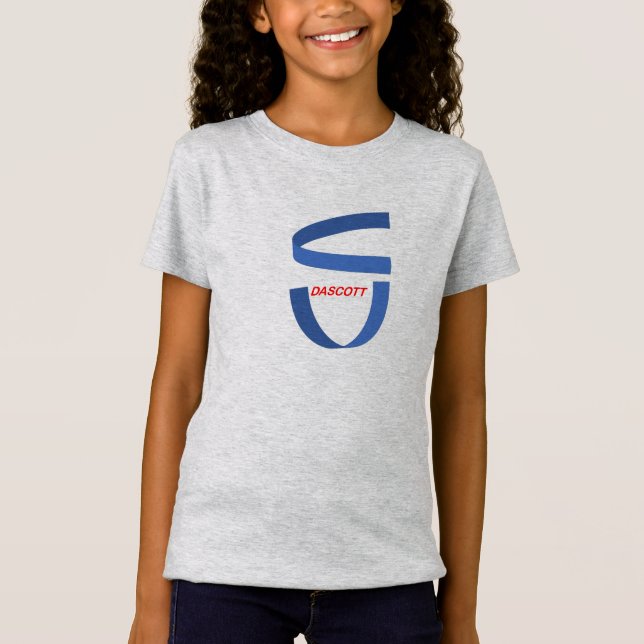 DASCOTT logo T-shirt design for girls (Front)