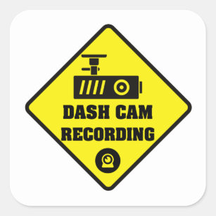 Dash cam Security Camera Warning Stickers