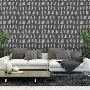 Dash Lines Vertical Gray Wallpaper