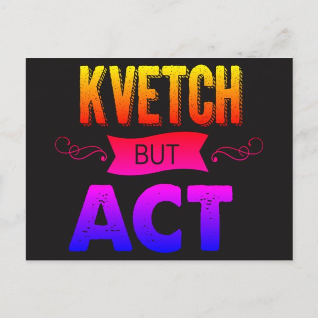 Dash off your latest kvetch on this postcard (Front)