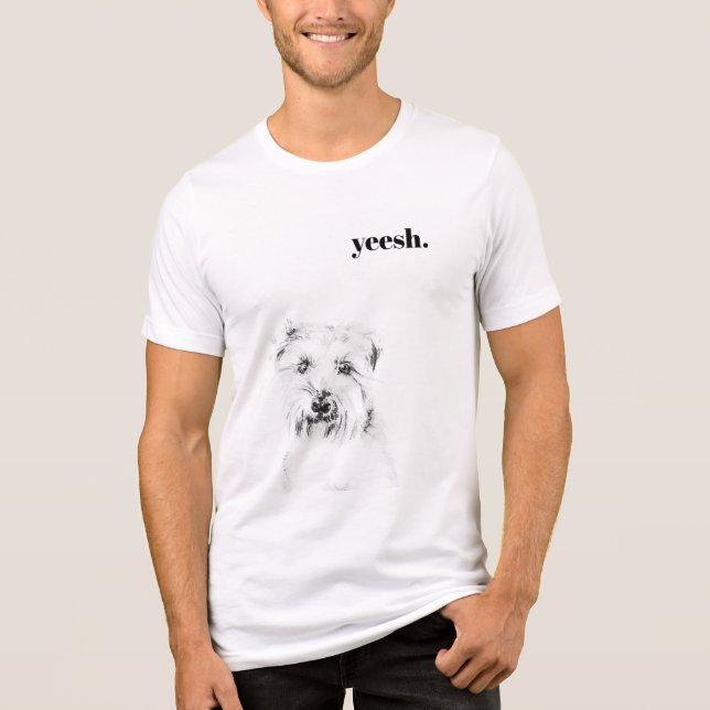 Dash the Dog T-Shirt Tri-Blend Shirt (Front)