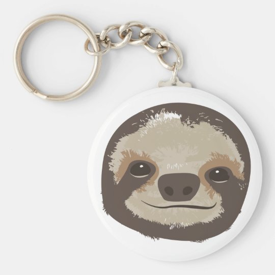 sloth plush keychain