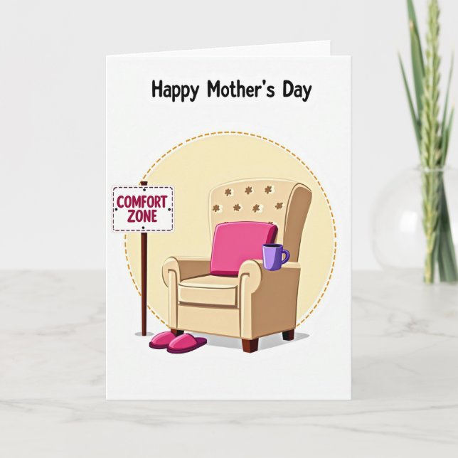 Dashed Line Mothers Day Card (Front)