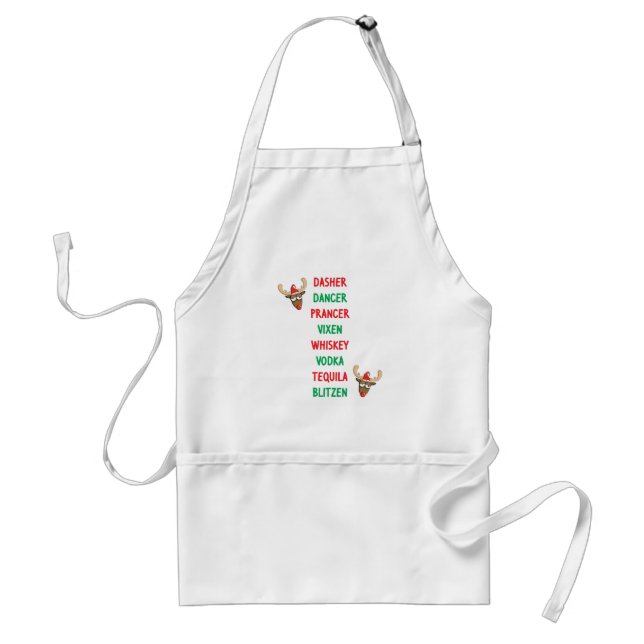 Dasher Dancer Adult Apron (Front)