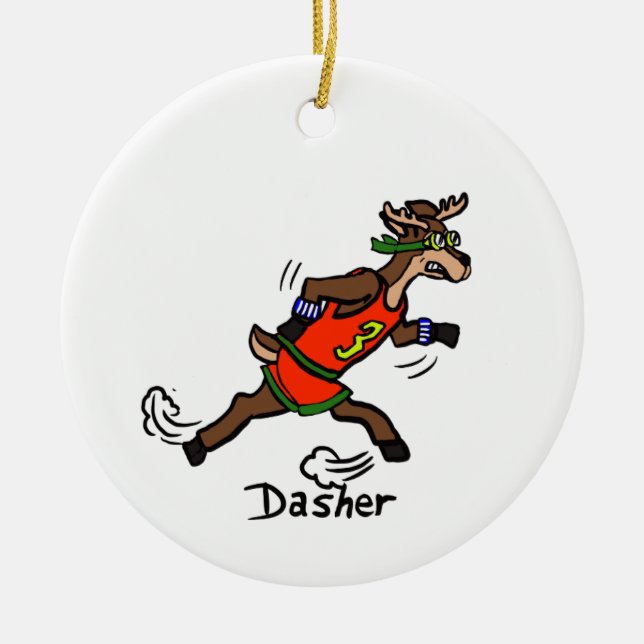 Dasher/Dancer Ornament (Front)