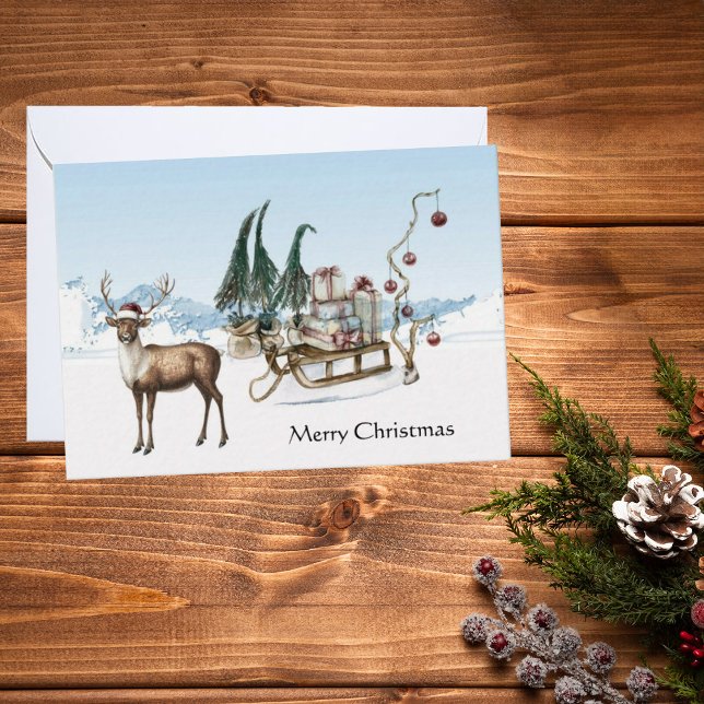 Dasher on the Run Holiday Card (Creator Uploaded)