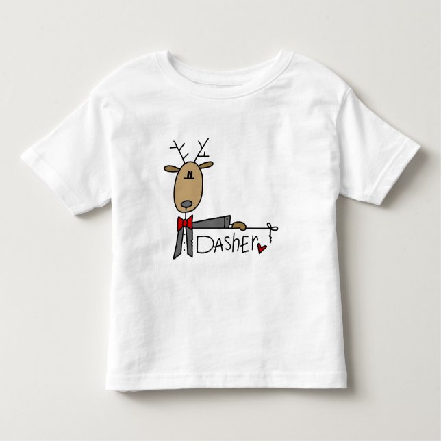 Dasher Reindeer Tshirts and Gifts (Front)