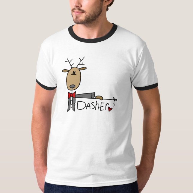 Dasher Reindeer Tshirts and Gifts (Front)