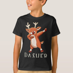 Dasher Santas Reindeers Family Matching Outfit Chr T-Shirt
