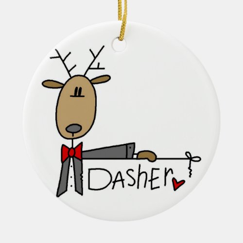 Dasher the Reindeer Christmas Keepsake Ornament