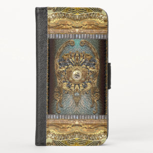 Dashford High Street Baroque Monogram iPhone X Wallet Case