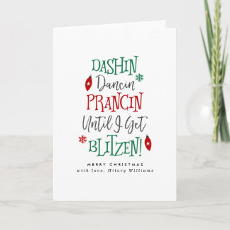 Dashin Dancin Prancin Christmas Holiday Card