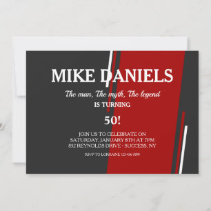 Dashing Colors Invitation