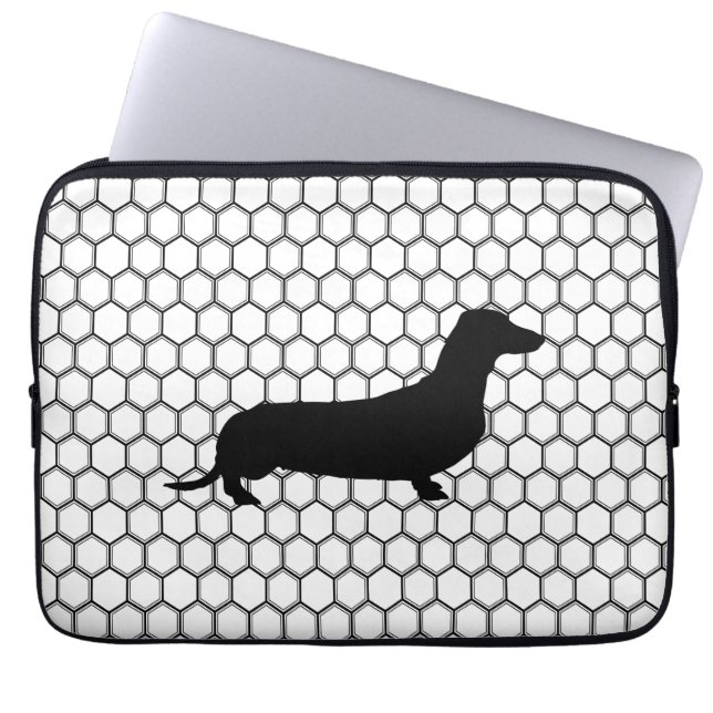 Dashing Dachshund Laptop Sleeve (Front)