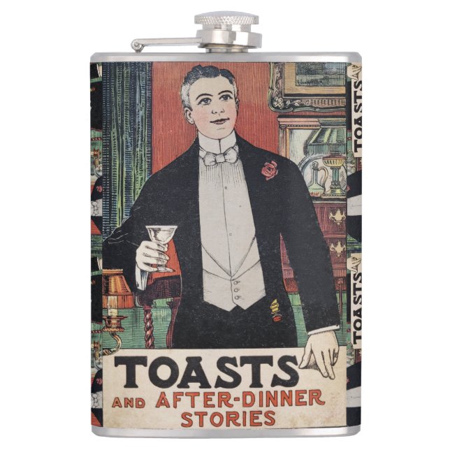 Dashing Dandy Victorian Gentleman Flask (Front)