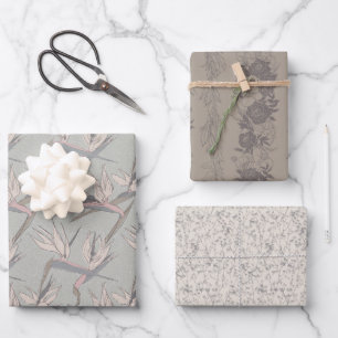 Dashing Groom-Set C, Tropical Romance Gift Wrap