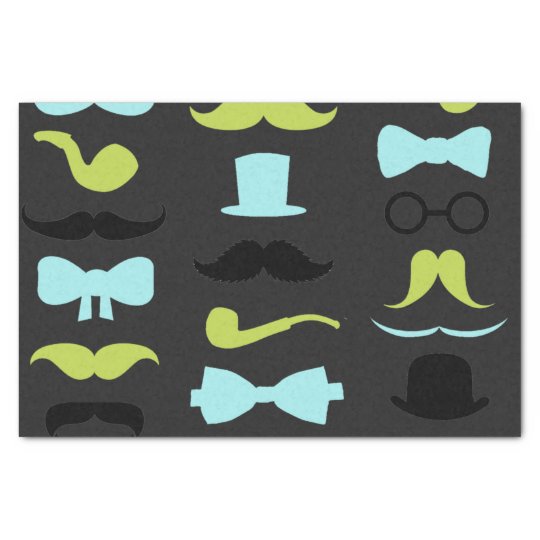 Dashing Little Man Mustache Party Tissue Paper | Zazzle.com