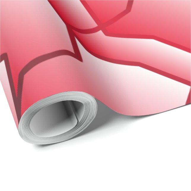 Dashing Monochrome Geometric Mesh Effect Wrapping Paper (Roll Corner)