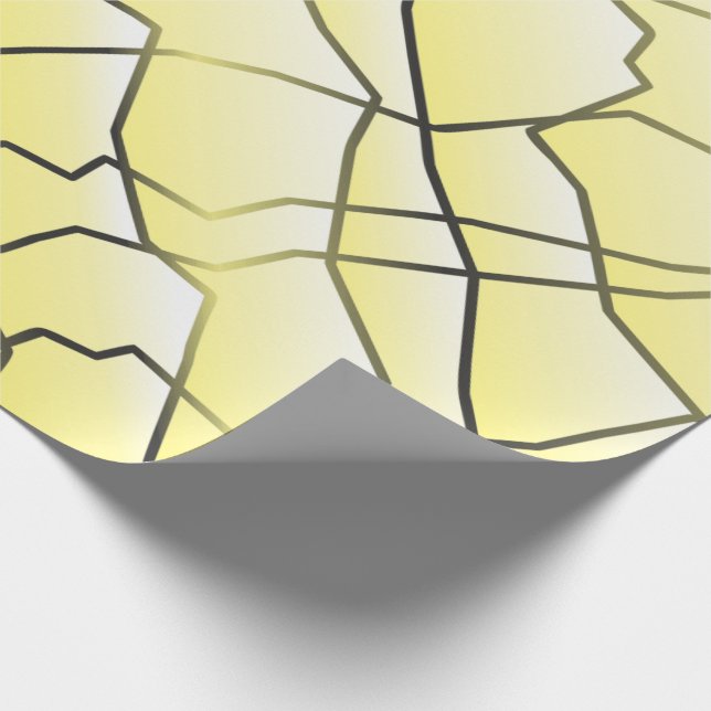 Dashing Monochrome Geometric Mesh Effect Wrapping Paper (Corner)