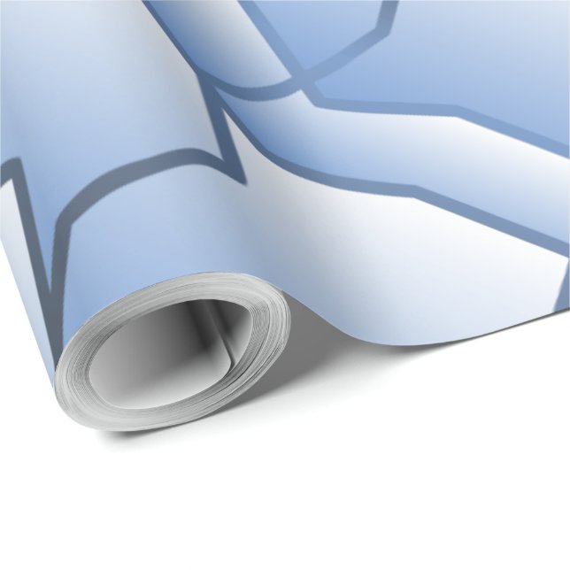 Dashing Monochrome Geometric Mesh Effect Wrapping Paper (Roll Corner)