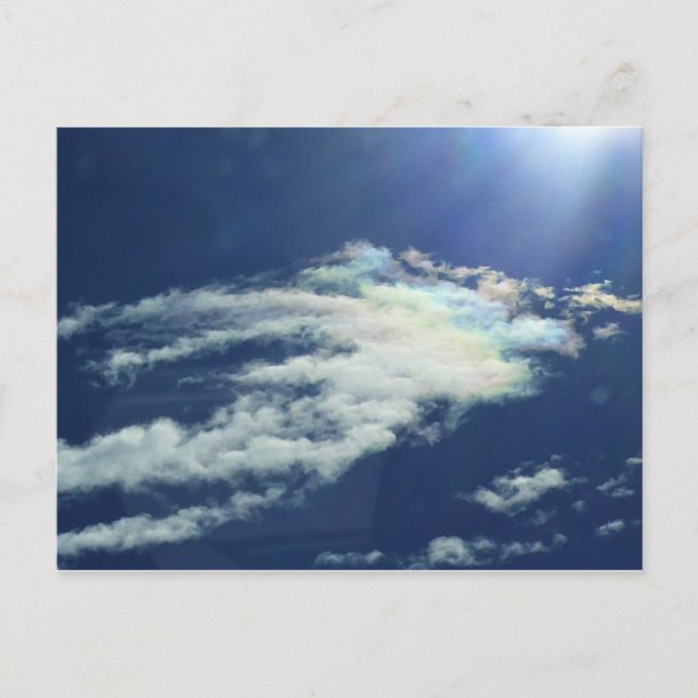 Dashing Rainbow Cloud Postcard (Front)