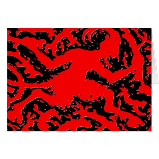 Dashing Red Devil Design Cards (Front Horizontal)