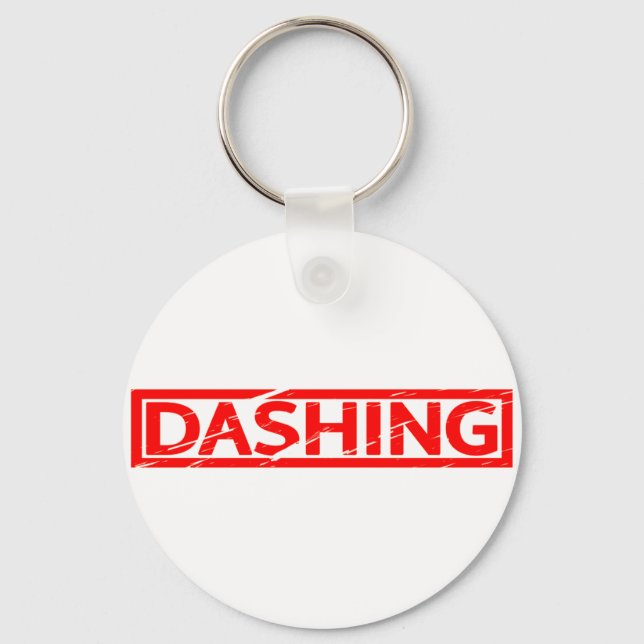 Dashing Stamp Keychain (Front)