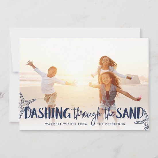 Dashing Through the Sand | Holiday Photo Card