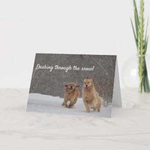 Dashing Through the Snow Card