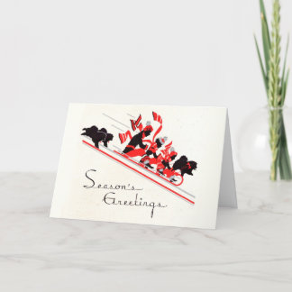 DASHING THROUGH THE SNOW Chow cards  PERSONALIZE
