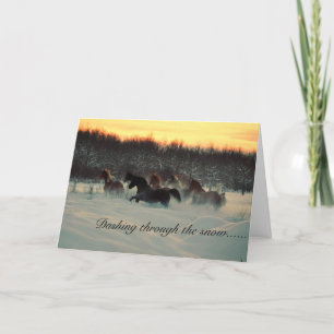 Dashing Through the Snow Holiday Card