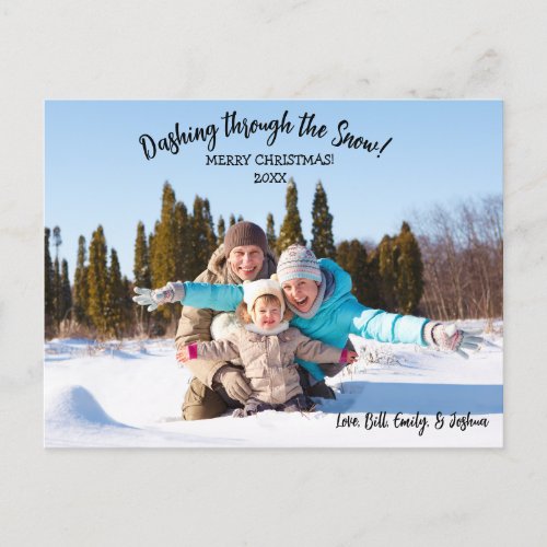 Dashing through the Snow Postcard