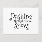 Dashing through the Snow | Postcard | Zazzle