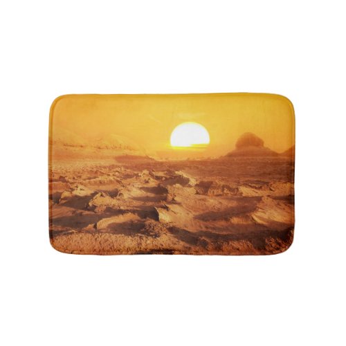 Dasht_e Lut desert Iran sunset Bath Mat