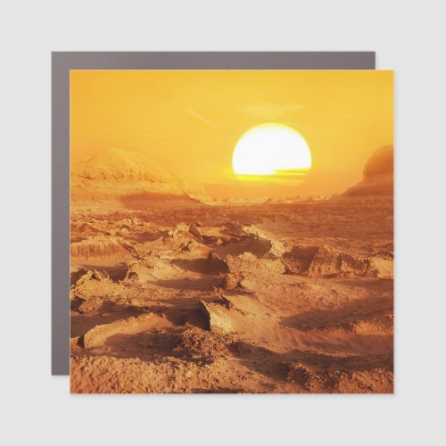 Dasht_e Lut desert Iran sunset Car Magnet