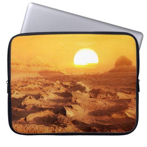 Dasht_e Lut desert Iran sunset Laptop Sleeve