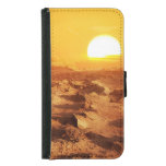 Dasht-e Lut desert: Iran sunset. Samsung Galaxy S5 Wallet Case