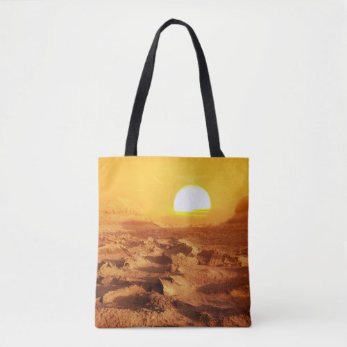 Dasht_e Lut desert Iran sunset Tote Bag
