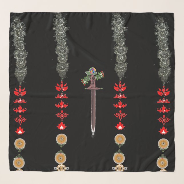 Dasi desinge Autumn expres Halal Scarf (Front)