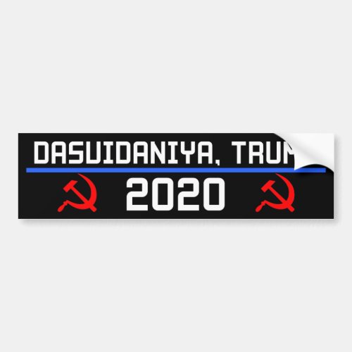 Dasvidaniya Trump 2020 Russia Anti_Trump Bumper Sticker